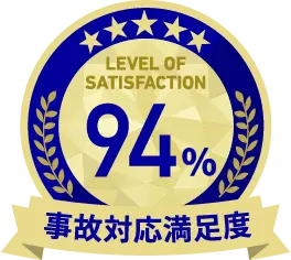 事故対応満足度94%